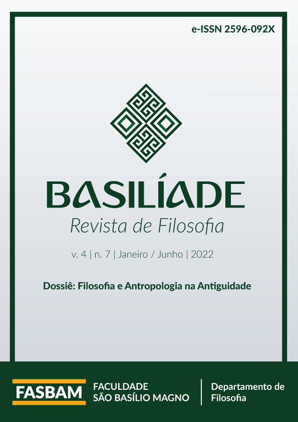 Basilíade - Revista de Filosofia - v. 4 n. 7 (2022): Filosofia e Antropologia na Antiguidade