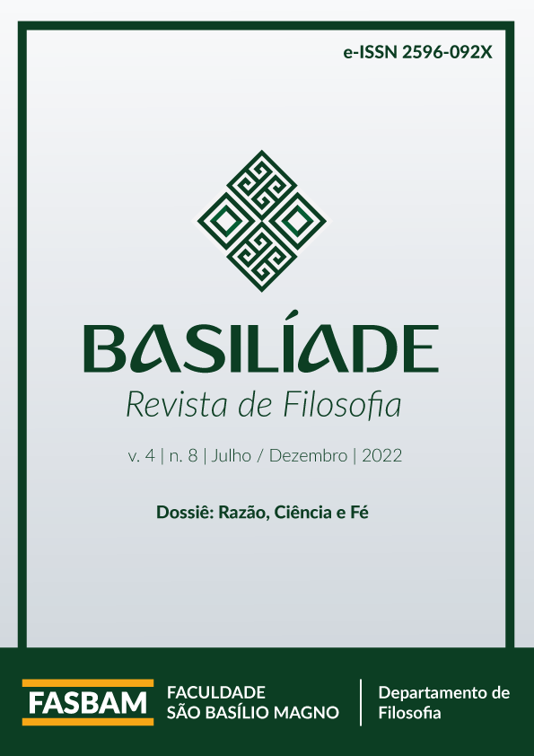 Basilíade - Revista de Filosofia - v. 4 n. 8 (2022): Razão, Ciência e Fé