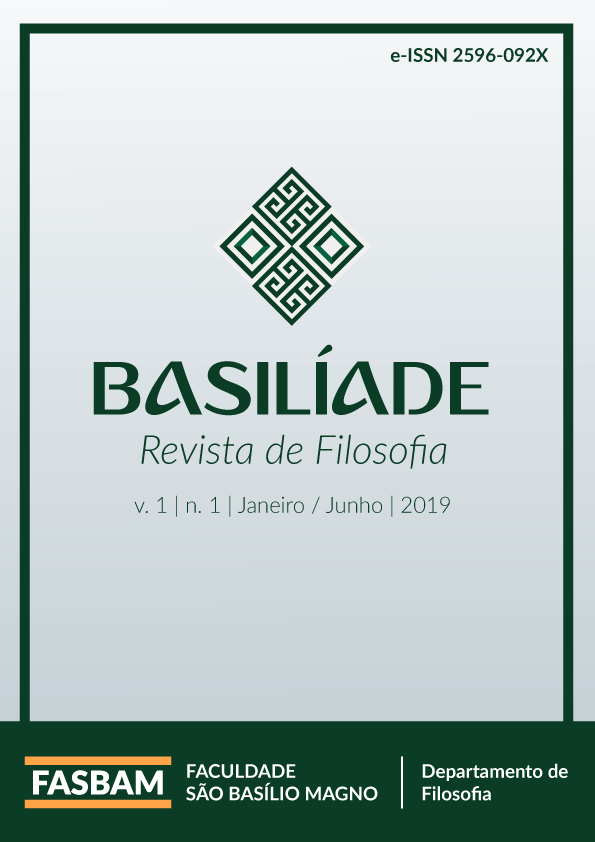 v. 1 n. 1 (2019): Basilíade - Revista de Filosofia
