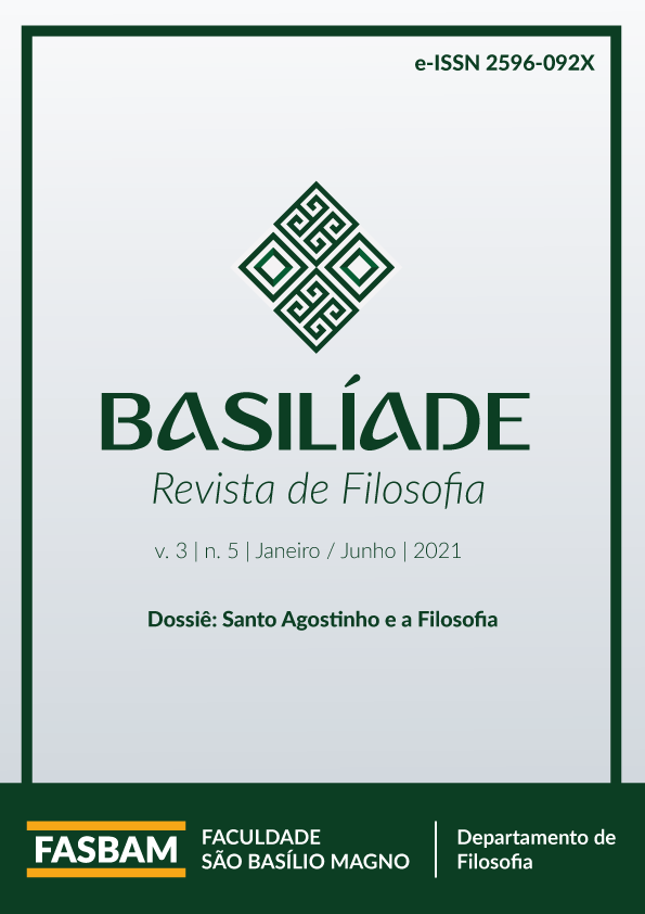 Basilíade - Revista de Filosofia - v. 3 n. 5 (2021): Santo Agostinho e a Filosofia