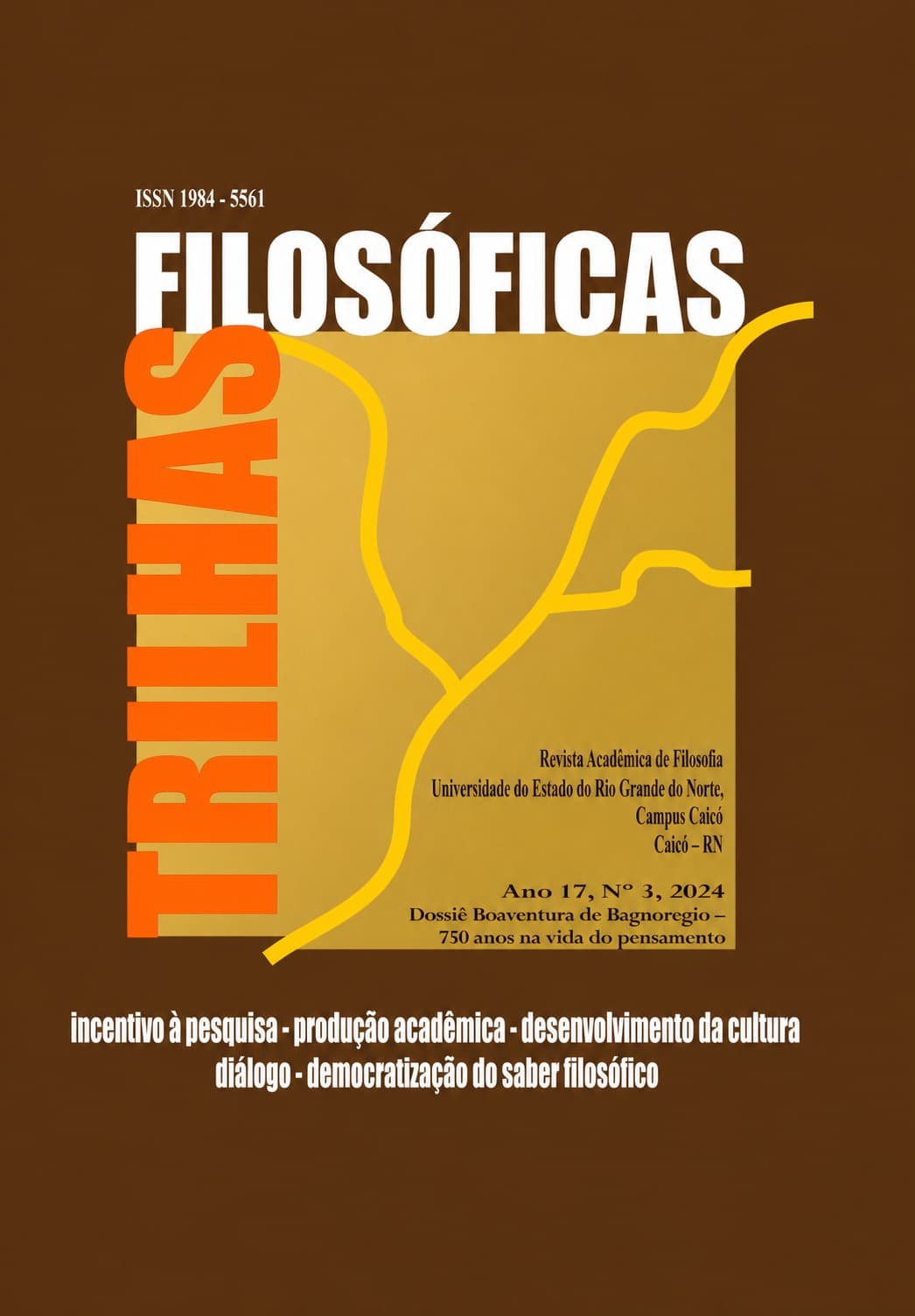 Trilhas Filosóficas: Dossiê Boaventura de Bagnoregio – 750 anos na vida do pensamento, v. 17 n. 3 (2024)