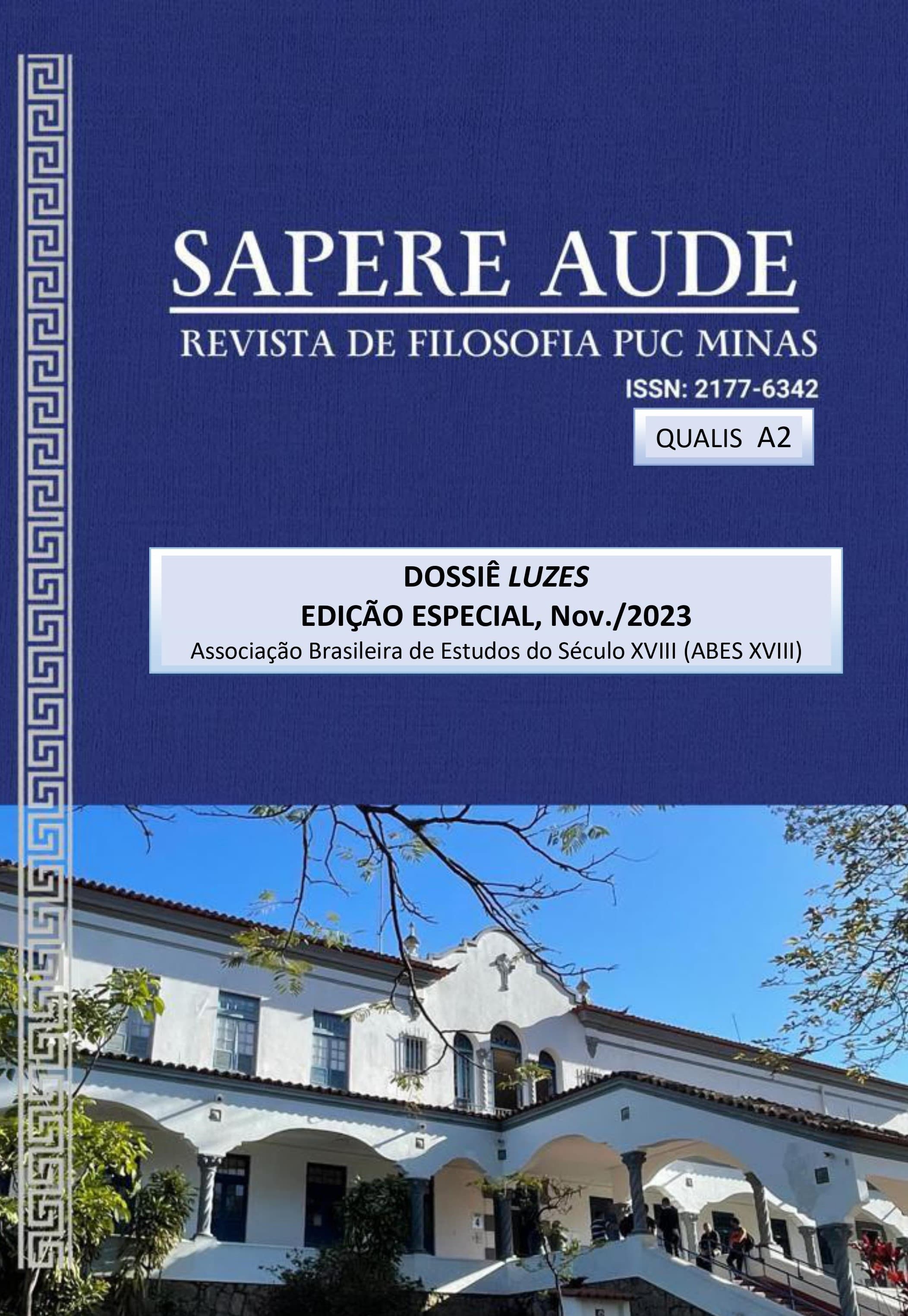 Sapere Aude - v. 1 n. 1 (2023): EDIÇÃO ESPECIAL: LUZES
