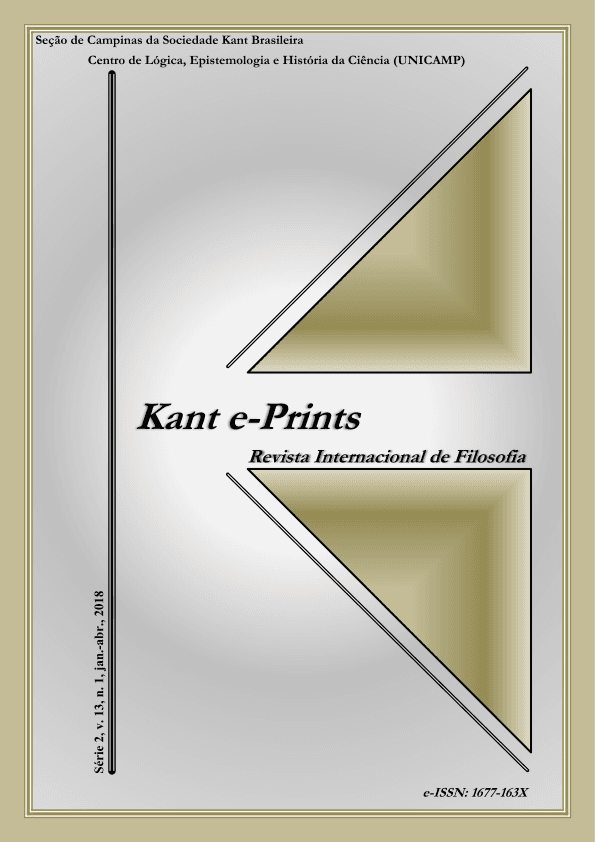 Kant e-prints - v. 13 n. 1 (2018)