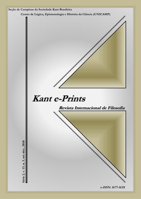 Kant e-prints - v. 13 n. 3 (2018)