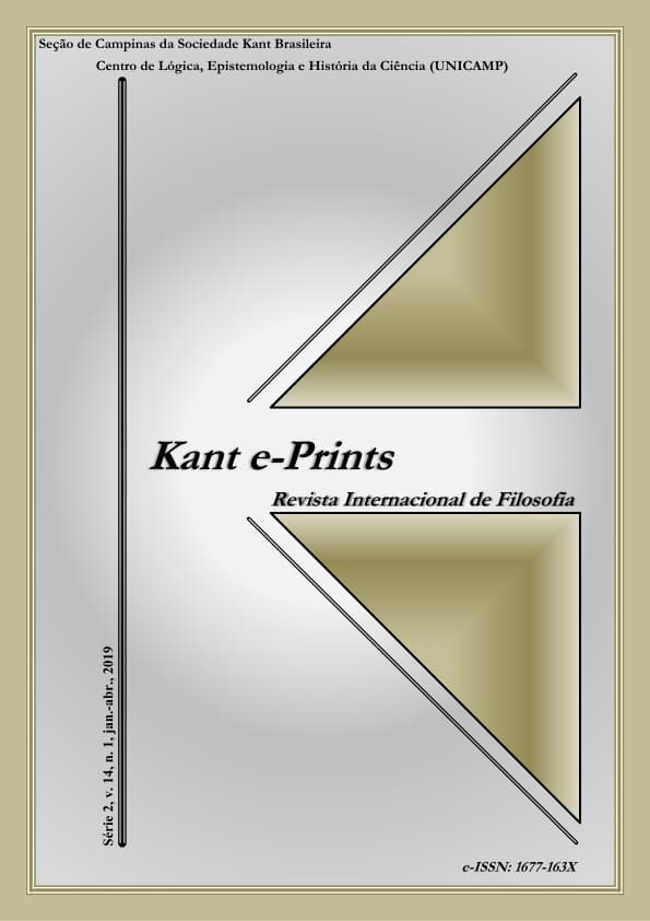 Kant e-prints - v. 14 n. 1 (2019)