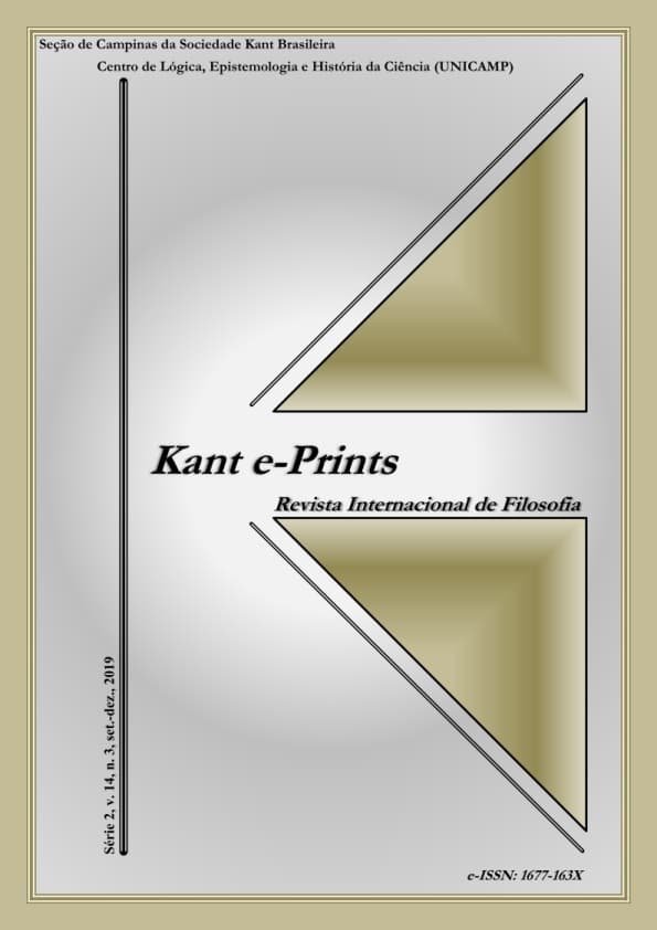 Kant e-prints - v. 14 n. 3 (2019): Dossiê Método em Kant