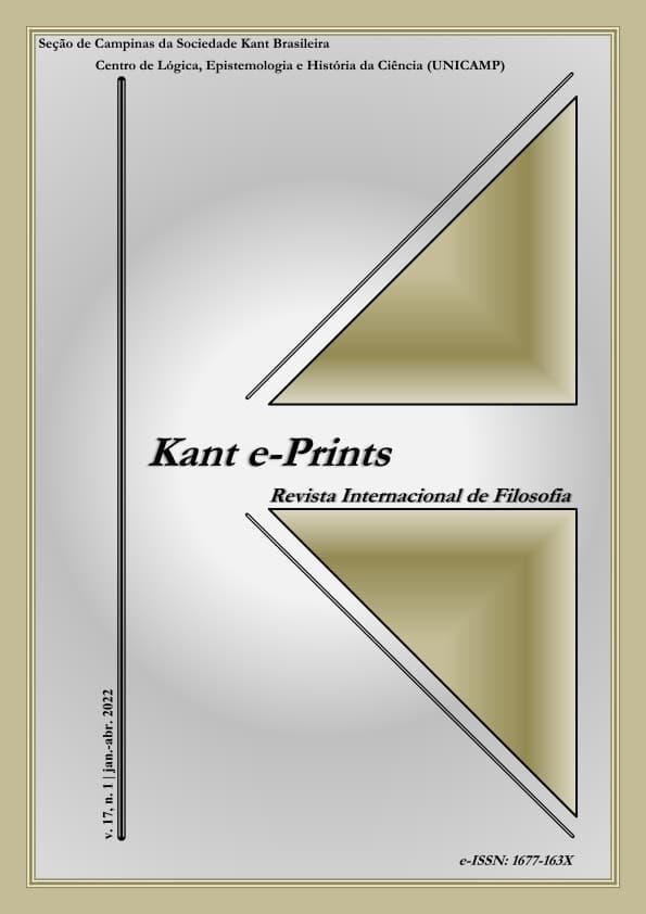 Kant e-prints - v. 17 n. 1 (2022): Dossiê Kant e a Tradição Cartesiana