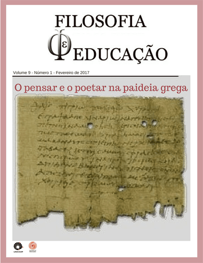 Filosofia e Educação - v. 9 n. 1 (2017): O poetar e o pensar na paideia grega