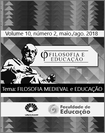 Filosofia e Educação - v. 10 n. 2 (2018): Temática: Filosofia Medieval e Educação
