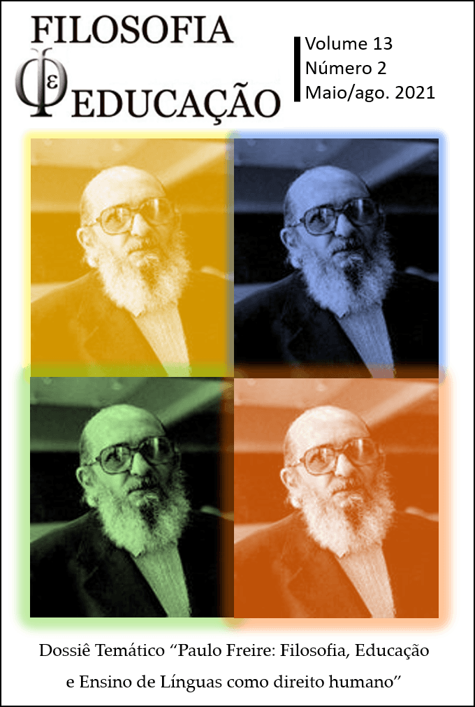Filosofia e Educação - v. 13 n. 2 (2021): Número temático: Paulo Freire: filosofia, educação e ensino de línguas como direito humano