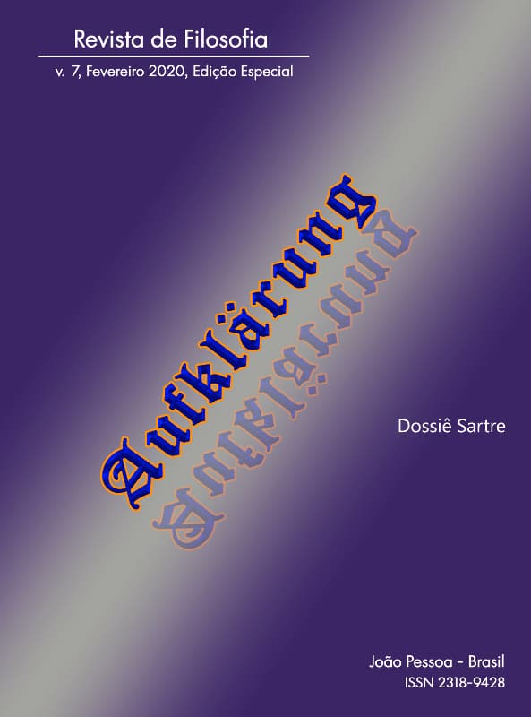 Aufklärung: journal of philosophy - Dossiê Sartre, v. 7 n. esp. (2020)