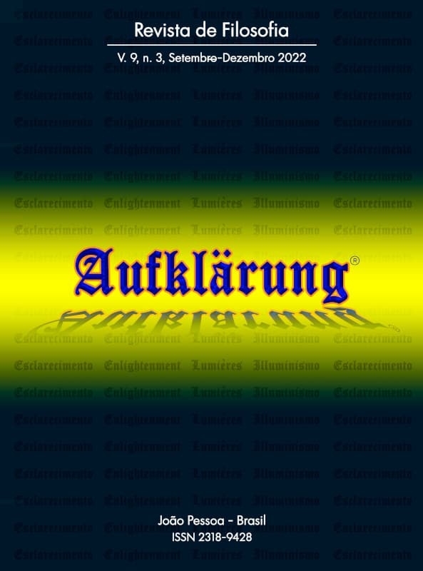 Aufklärung: journal of philosophy - v. 9 n. 3 (2022): Setembro-Dezembro