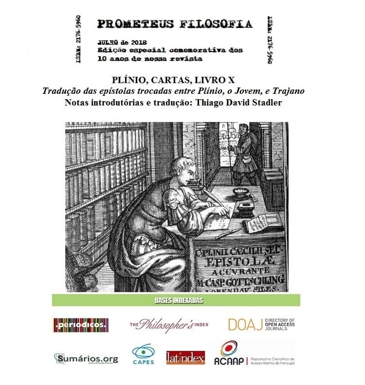 Prometeus - Journal of Philosophy - Edição Especial: Cartas de Plínio a Trajano, v. 11