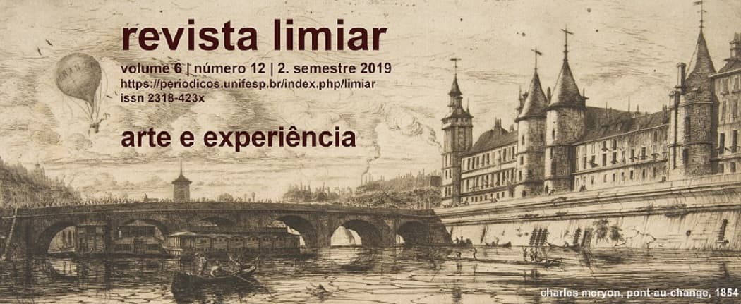 Revista Limiar - v. 6 n. 12 (2019): Arte e Experiência - Org. Luciano Gatti