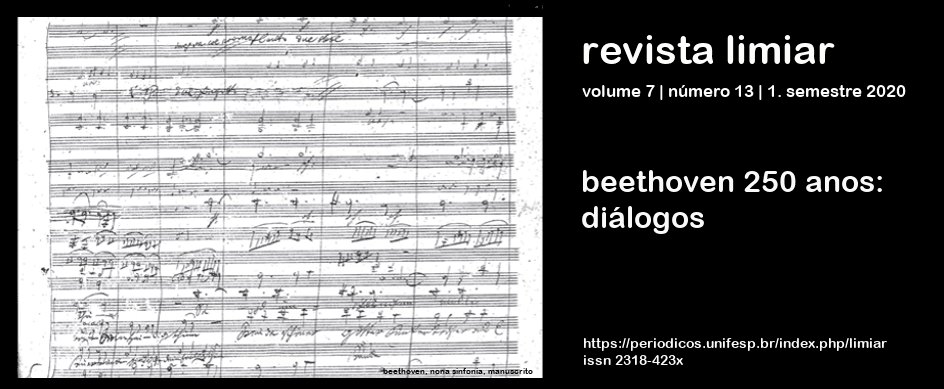 Revista Limiar - v. 7 n. 13 (2020): Beethoven 250 anos: diálogos