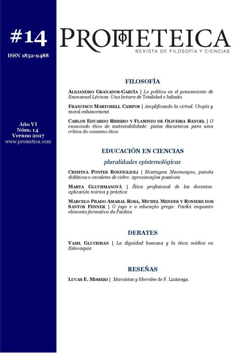 Prometeica - Revista de Filosofía y Ciencias - Núm. 14 (2017): Prometeica – nº 14 (02/2017 - 07/2017)