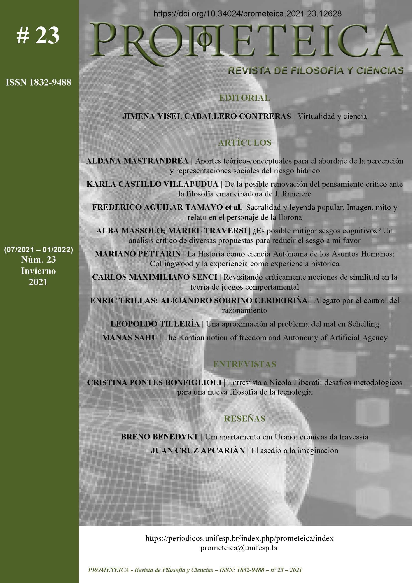 Prometeica - Revista de Filosofía y Ciencias - Núm. 23 (2021): Prometeica - nº 23 (08/2021 - 01/2022)