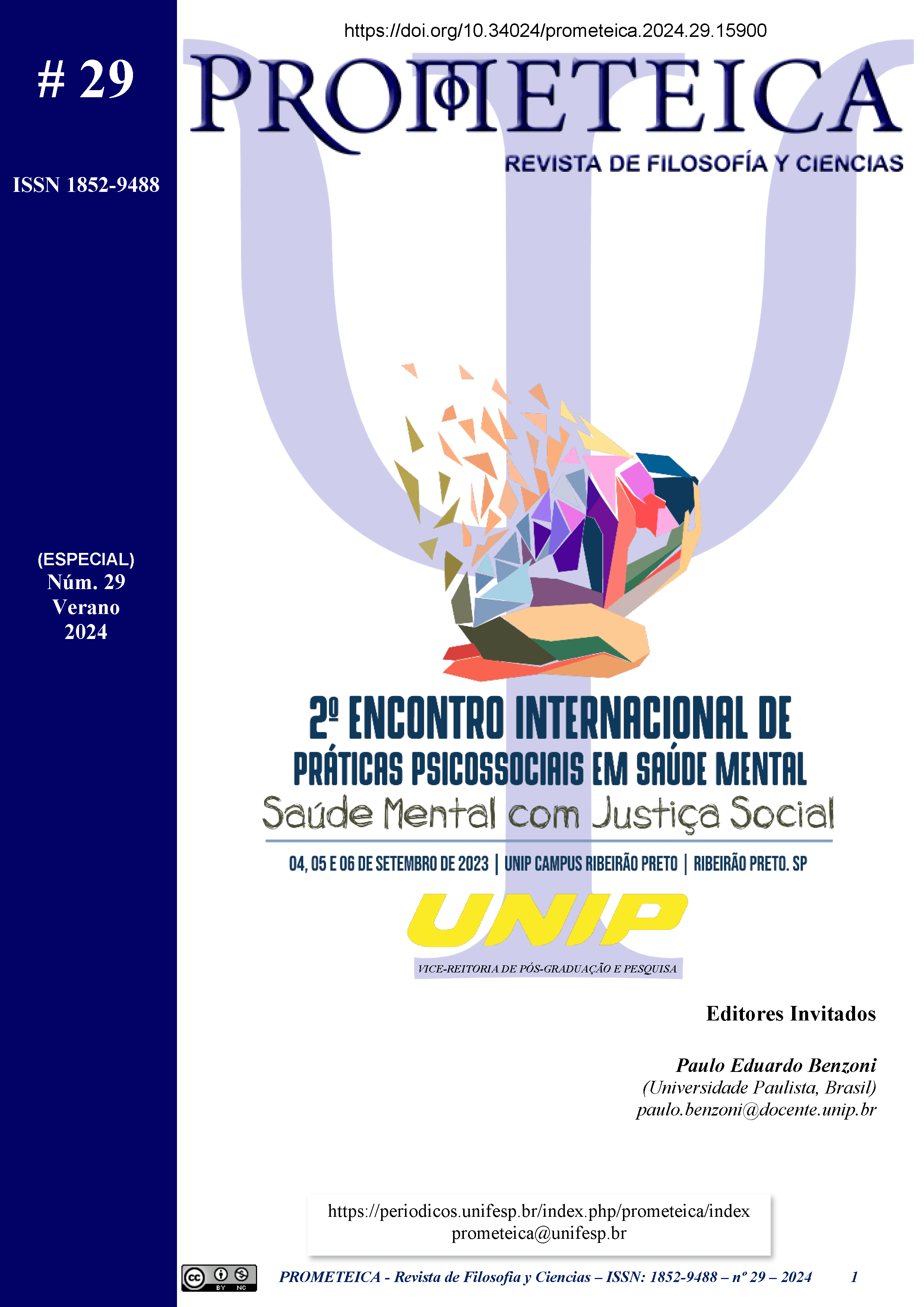 Prometeica - Revista de Filosofía y Ciencias - Vol. 29 (2024): Prometeica - v 29 (03/2024 - 06/2024)