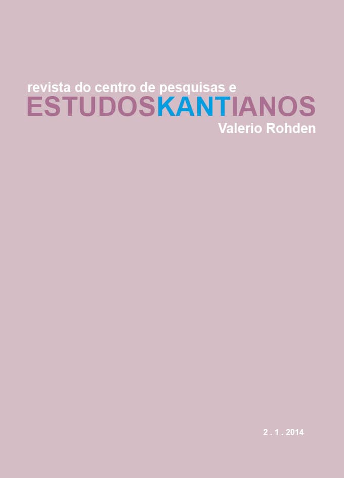 Estudos Kantianos [EK] - v. 2 n. 1 (2014)