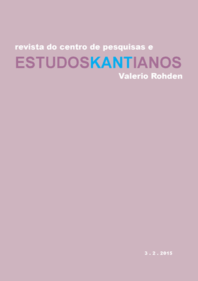 Estudos Kantianos [EK] - v. 3 n. 02 (2015)