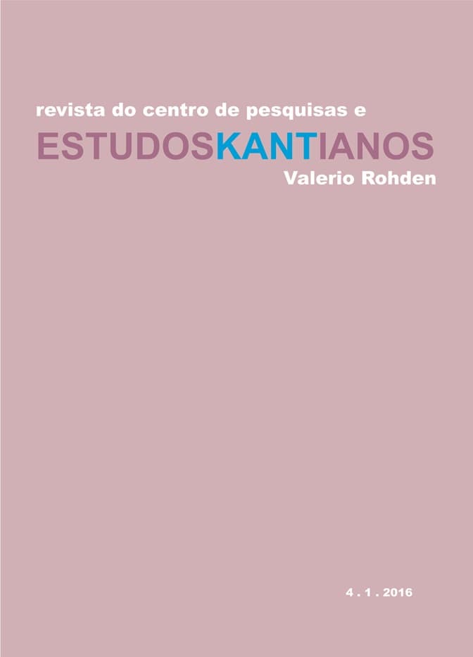 Estudos Kantianos [EK] - v. 4 n. 1 (2016)