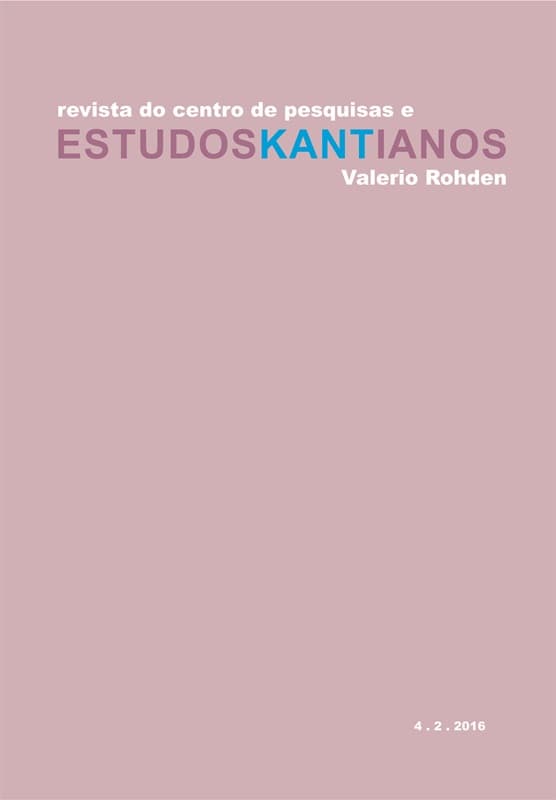 Estudos Kantianos [EK] - v. 4 n. 02 (2016)