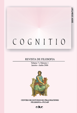 Cognitio: Revista de Filosofia - v. 7 n. 1 (2006)