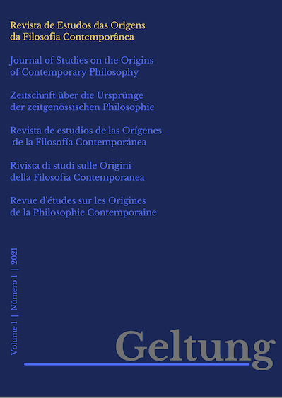 Geltung, revista de estudos das origens da filosofia contemporânea - v. 1 n. 1 (2021)