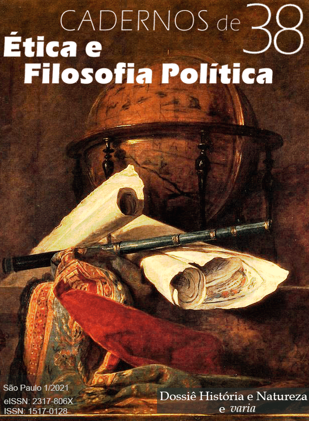 Cadernos de Ética e Filosofia Política - v. 1 n. 38 (2021): Varia e Dossiê História e Natureza: I Encontro Argentina-Brasil sobre estudos do século XVIII