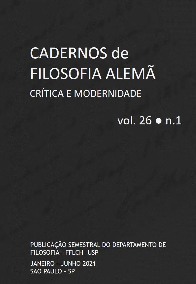 Cadernos de Filosofia Alemã: Crítica e Modernidade - v. 26 n. 1 (2021)