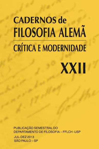 Cadernos de Filosofia Alemã: Crítica e Modernidade - n. 22 (2013)
