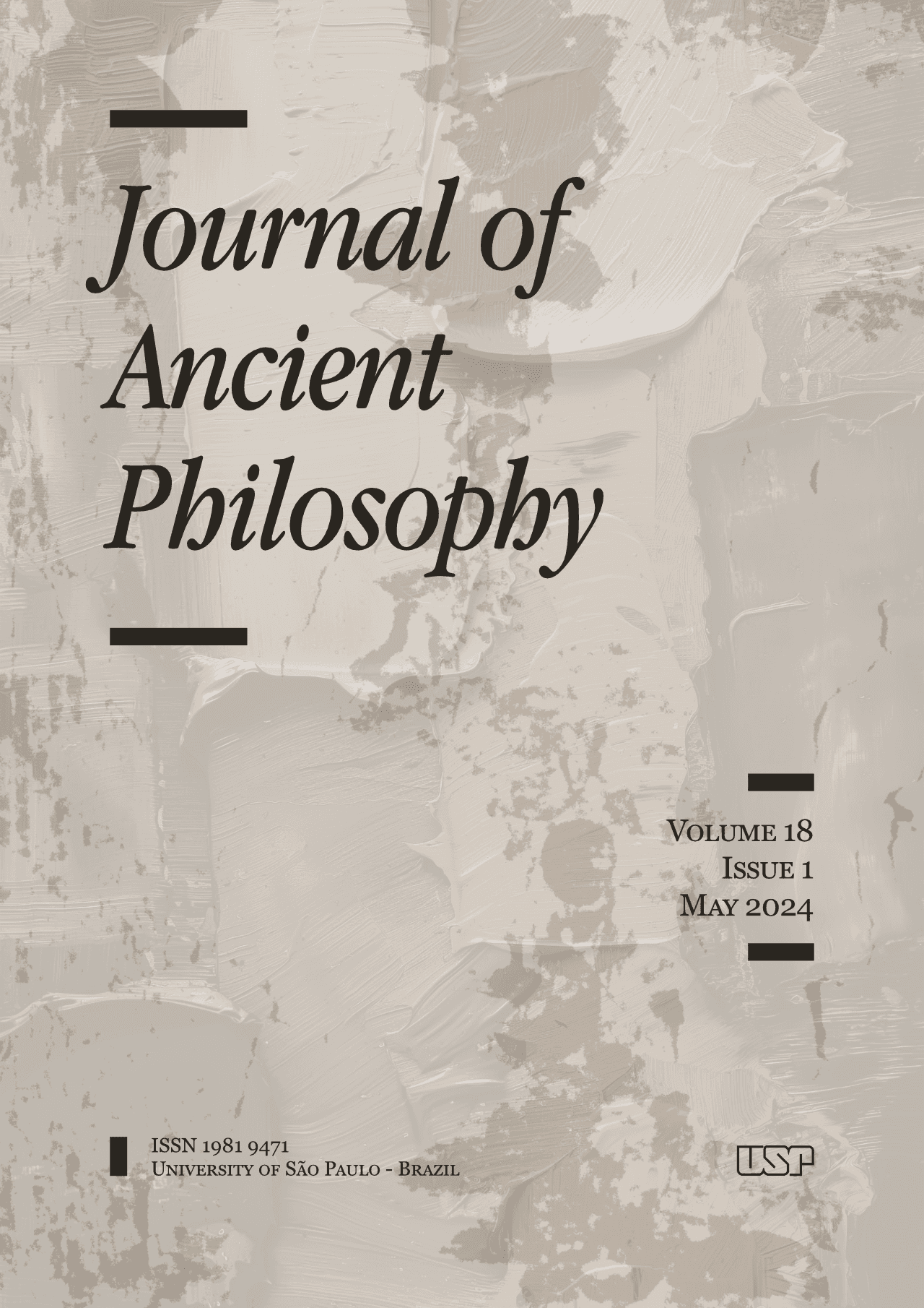 Journal of Ancient Philosophy - v. 18 n. 1 (2024)