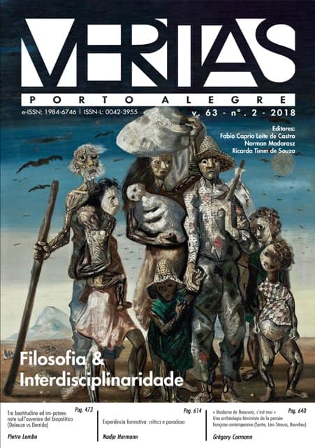 Veritas (Porto Alegre) - Filosofia & Interdisciplinaridade, v. 63 n. 2 (2018)