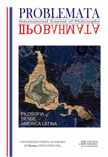 Problemata - Revista Internacional de Filosofia - Filosofia desde América Latina, v. 6 n. 1 (2015)