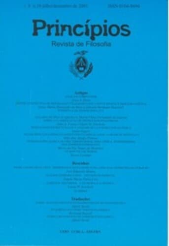 Princípios: Revista de Filosofia (UFRN) - Princí­pios: revista de filosofia, v. 8 n. 10 (2001)