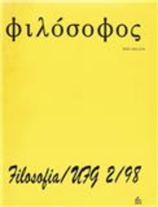 Philósophos - Revista de Filosofia - v. 3 n. 2 (1998)