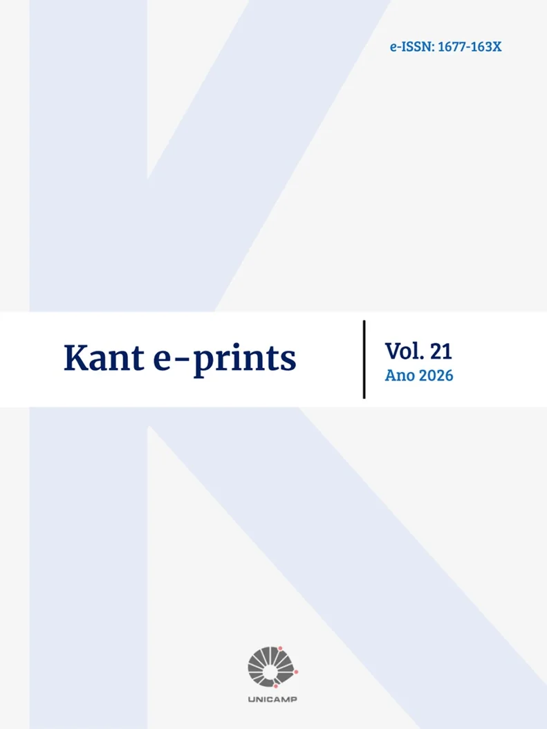 Kant e-prints - v. 21 (2026): Dossiê Interpretações Semânticas de Kant (Homenagem a Zeljko Loparic)