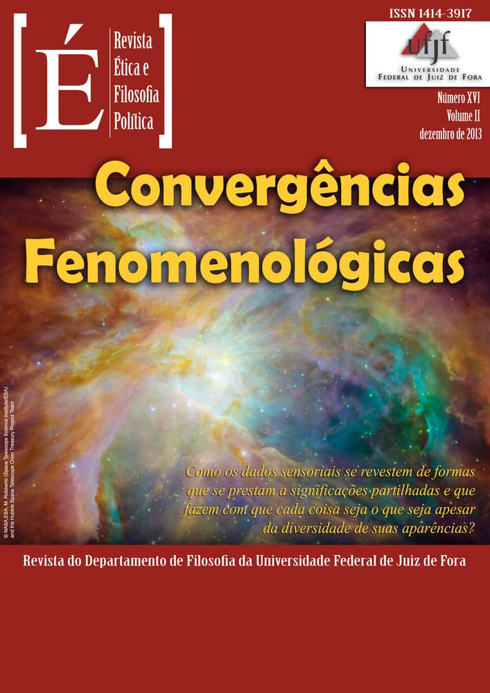 Revista Ética e Filosofia Política - Convergências Fenomenológicas, v. 2 n. 16 (2013)