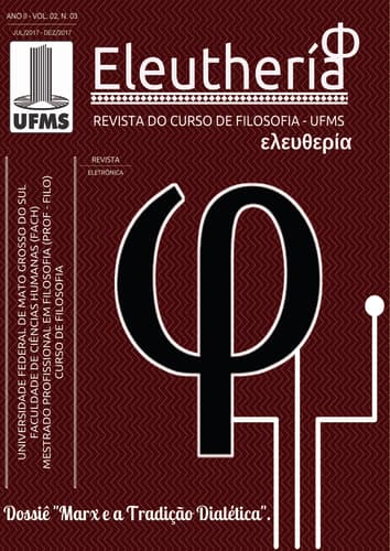 Eleuthería - Revista do Mestrado Profissional em Filosofia da UFMS - v. 2 n. 3 (2017)