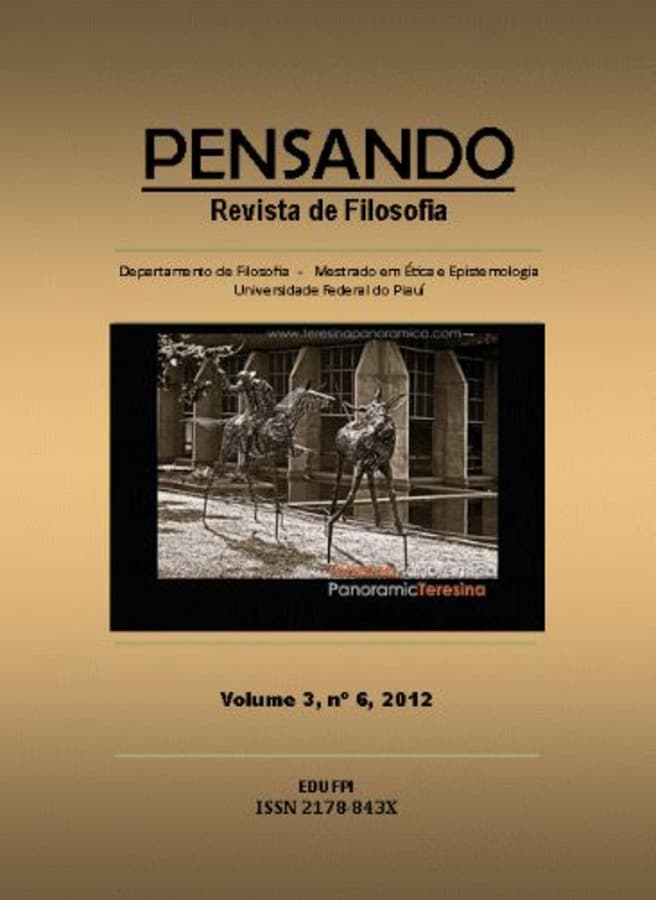 PENSANDO - REVISTA DE FILOSOFIA - VARIA, v. 3 n. 6 (2012)
