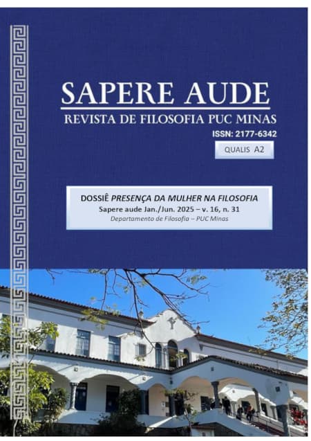 Sapere Aude - PRESENÇA DA MULHER NA FILOSOFIA, v. 16 n. 31 (2025)