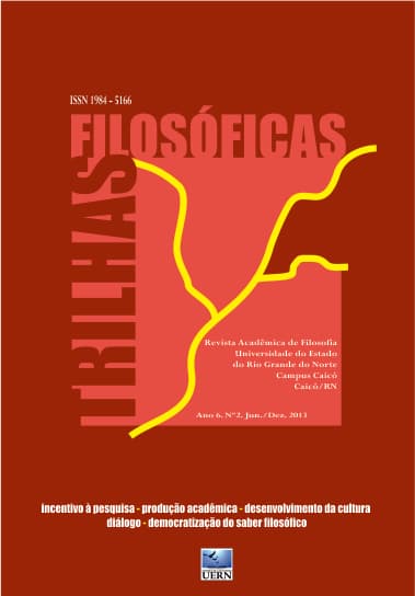 Trilhas Filosóficas, v. 6 n. 2 (2013)