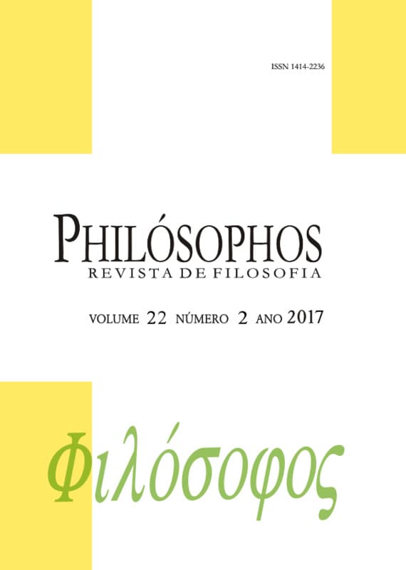 Philósophos - Revista de Filosofia - Fluxo contínuo, v. 22 n. 2 (2017)