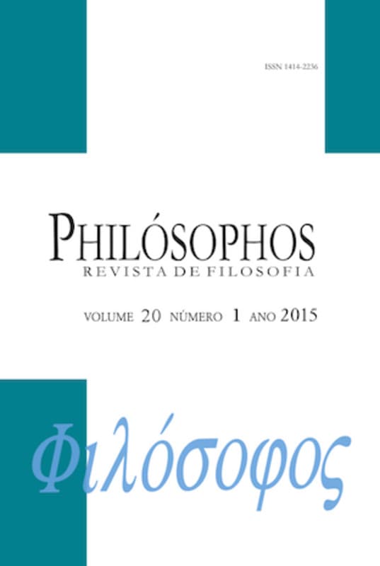 Philósophos - Revista de Filosofia - Fluxo contínuo, v. 20 n. 1 (2015)