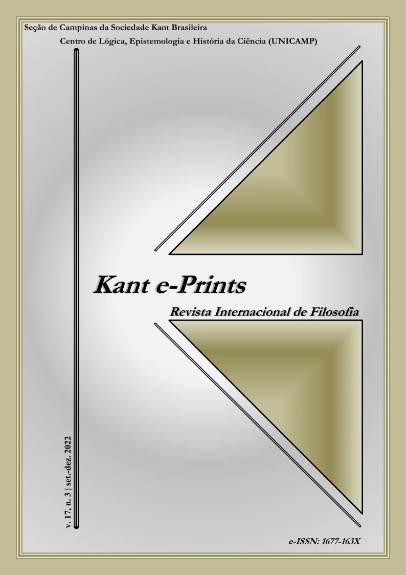 Kant e-prints - v. 17 n. 3 (2022): Dossier Kant and the Sciences / Dossiê Kant e as Ciências