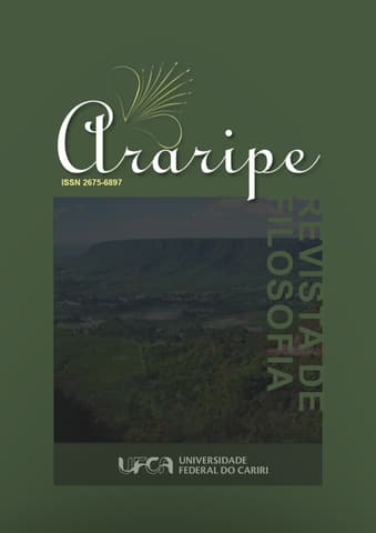 ARARIPE — REVISTA DE FILOSOFIA  - - Araripe Revista de Filosofia ISSN 2675-6897, v. 1 n. 1 (2020)