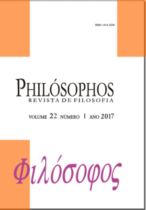 Philósophos - Revista de Filosofia - Fluxo contínuo, v. 22 n. 1 (2017)