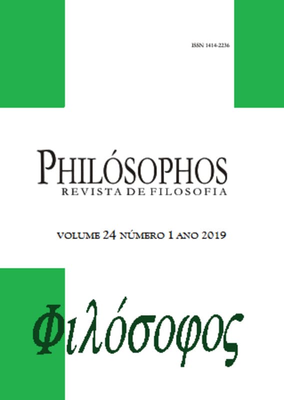 Philósophos - Revista de Filosofia - Philósophos - Fluxo Contínuo, v. 24 n. 1 (2019)
