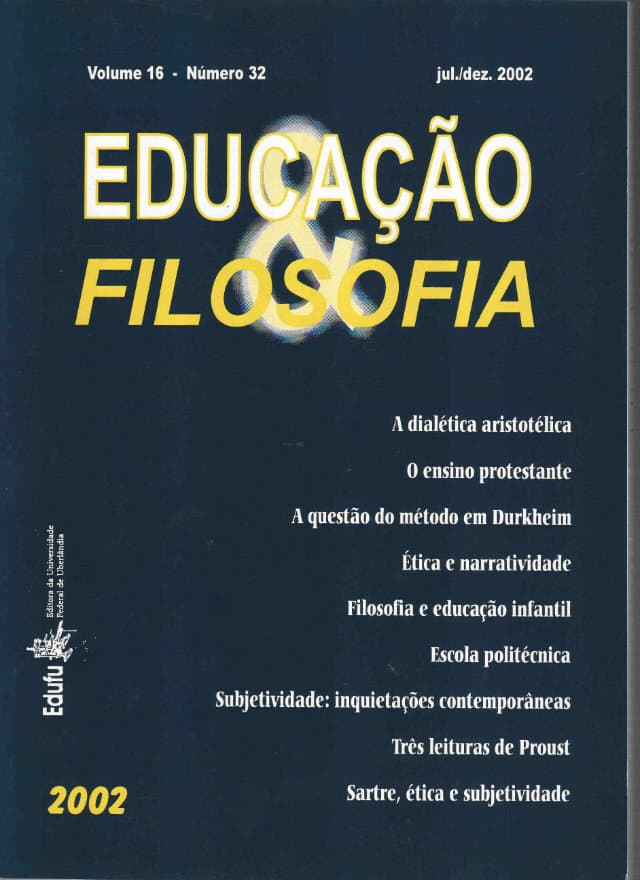 Educação e Filosofia - v.16 n.32 jul./dez. 2002, v. 16 n. 32 (2002)