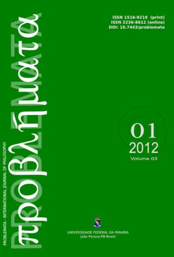 Problemata - Revista Internacional de Filosofia - v. 3 n. 1 (2012)